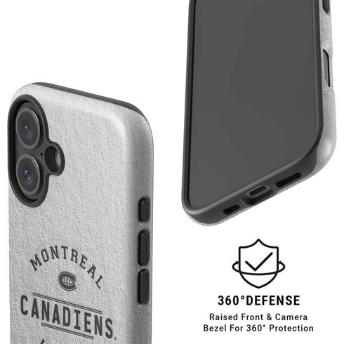NHL Montreal Canadiens Black Text iPhone 16 Plus Magsafe Impact Case